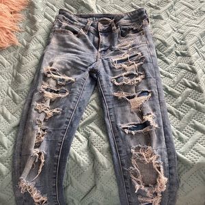American Eagle ripped jeans